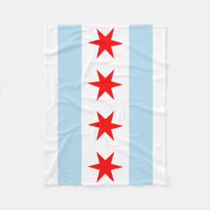 Cobertor De Velo Bandeira de Chicago, Illinois