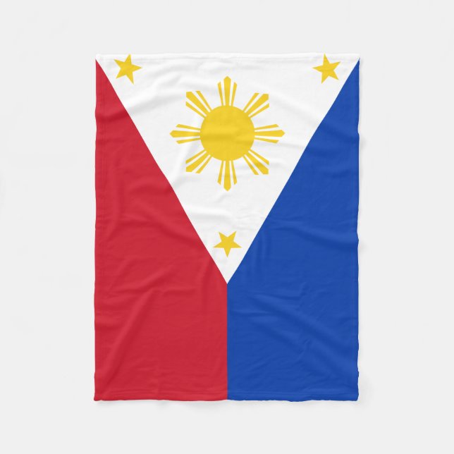 Cobertor De Velo Bandeira de Filipinas (Frente)