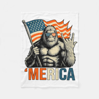 Cobertor De Velo Bandeira de Gorila 'merica Óculos de Sol Engraçado