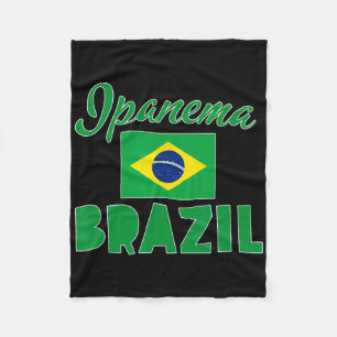 Cobertor De Velo Bandeira de Ipanema Beach Rio Brasil
