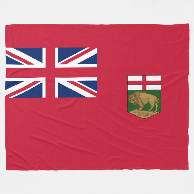 Cobertor De Velo Bandeira de Manitoba (Frente (Horizontal))