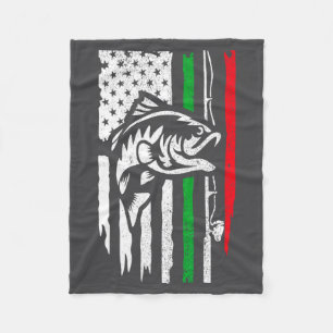 Cobertor De Velo Bandeira de pesca italiano-americana para pescador