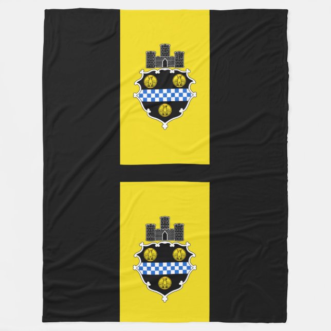 Cobertor De Velo Bandeira de Pittsburgh, Pensilvânia Fleece Blanket (Frente)
