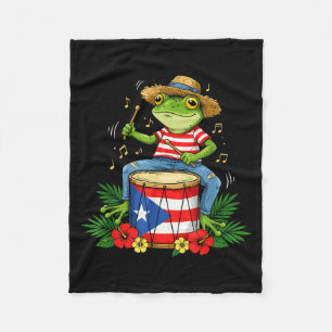 Cobertor De Velo Bandeira de Porto Rico Sapo Coqui Porto Rico Hispa