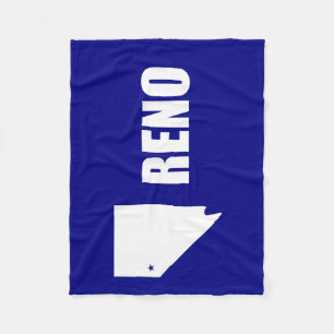 Cobertor De Velo Bandeira de Reno, Nevada Fleece Blanket