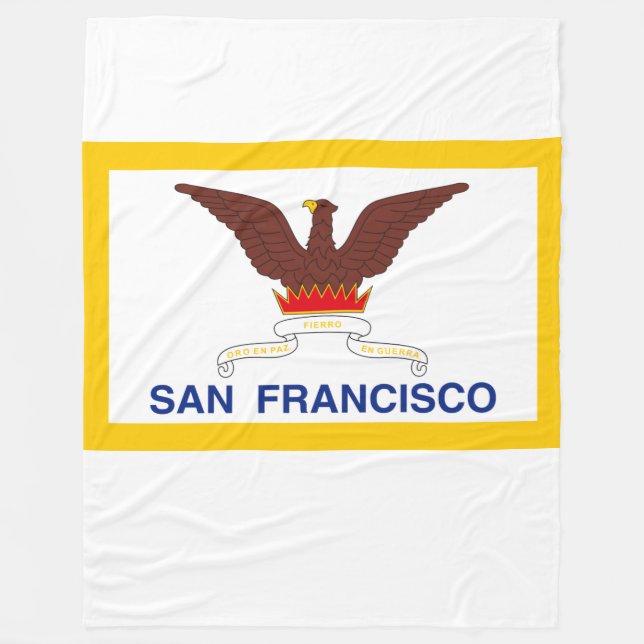 Cobertor De Velo Bandeira de São Francisco Fleece Blanket (Frente)
