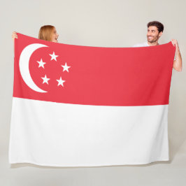 Cobertor De Velo Bandeira de Singapura