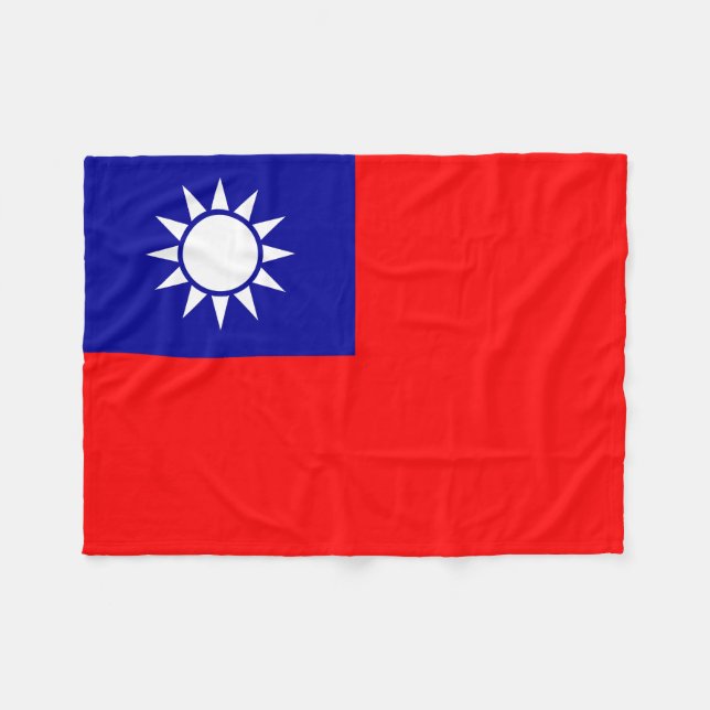 Cobertor De Velo Bandeira de Taiwan (Frente (Horizontal))