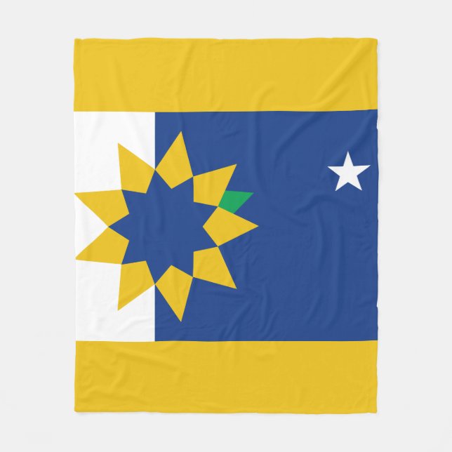 Cobertor De Velo Bandeira de Topeka, Kansas (Frente)