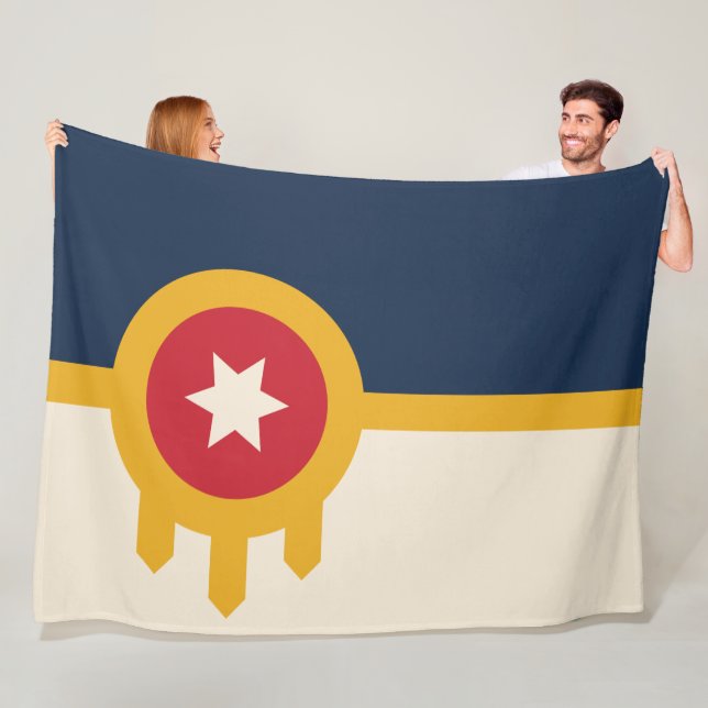 Cobertor De Velo Bandeira de Tulsa (Oklahoma) (In Situ)