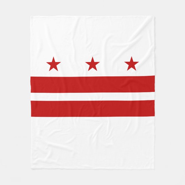 Cobertor De Velo bandeira de Washington DC (Frente)