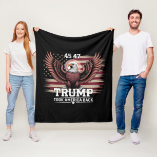 Cobertor De Velo Bandeira do 45º 47º Presidente Trump 2025 Águia Am