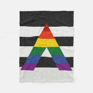Cobertor De Velo Bandeira do aliado de LGBT