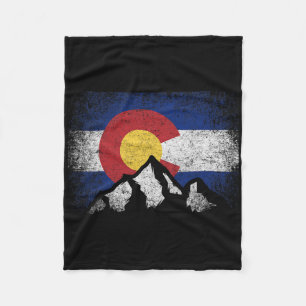 Cobertor De Velo Bandeira do Colorado Montanha Esqui Presente de In
