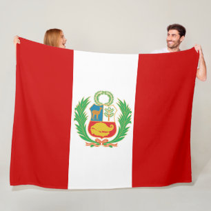 Cobertor De Velo Bandeira do emblema Pabellón Nacional de Peru