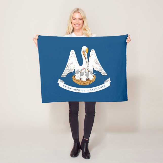 Cobertor De Velo Bandeira do Estado da Louisiana (In Situ)