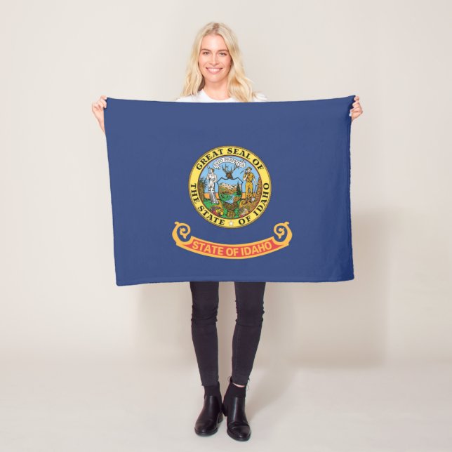 Cobertor De Velo Bandeira do Estado de Idaho, EUA (In Situ)