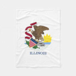 Cobertor De Velo Bandeira do Estado de Illinois