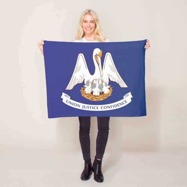 Cobertor De Velo Bandeira do Estado de Louisiana, EUA (In Situ)
