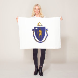 Cobertor De Velo Bandeira do Estado de Massachusetts, EUA