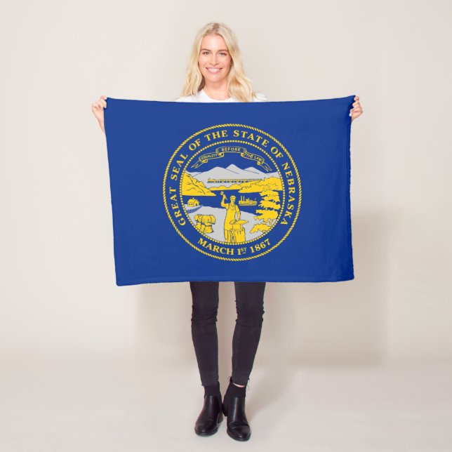 Cobertor De Velo Bandeira do Estado de Nebraska (In Situ)