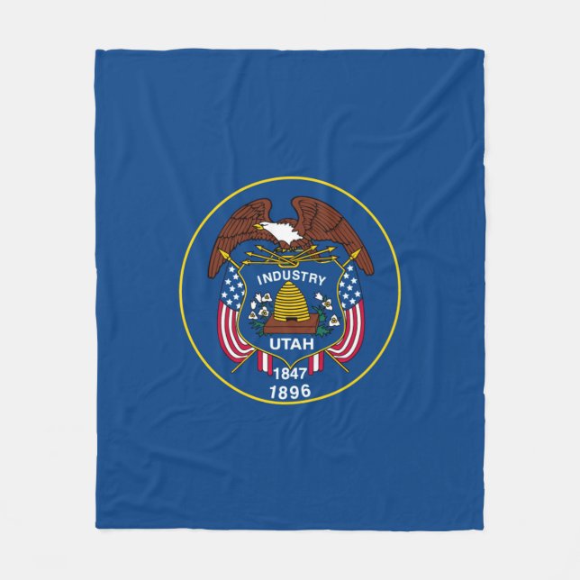 Cobertor De Velo Bandeira do Estado de Utah Design (Frente)