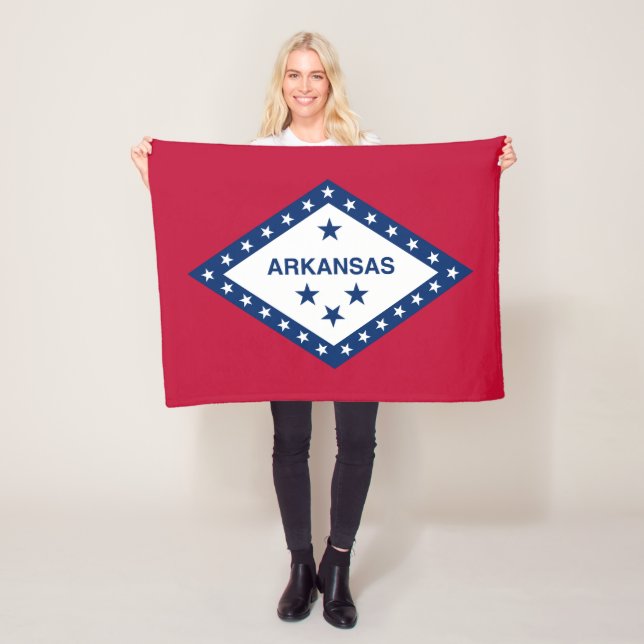 Cobertor De Velo Bandeira do Estado do Arkansas (In Situ)