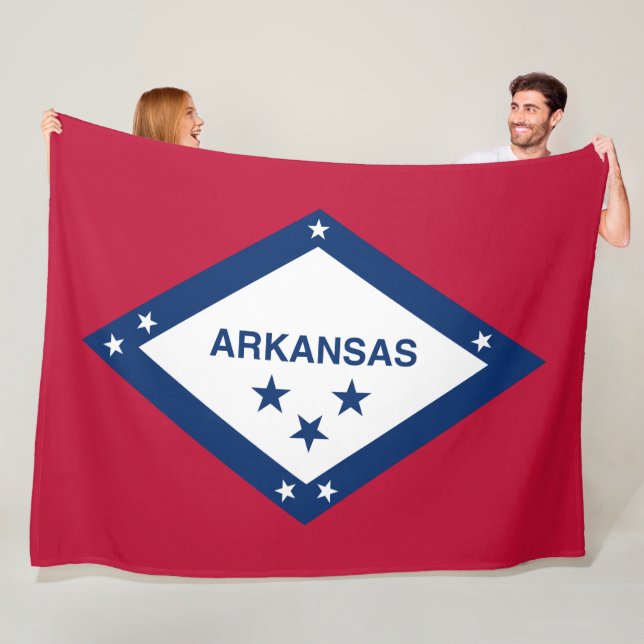 Cobertor De Velo Bandeira do Estado do Arkansas (In Situ)
