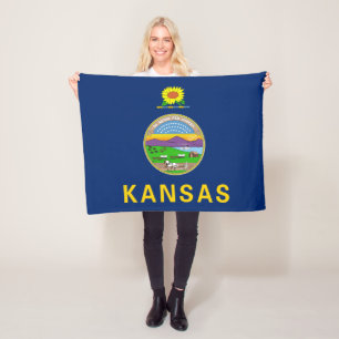 Cobertor De Velo Bandeira do Estado do Kansas