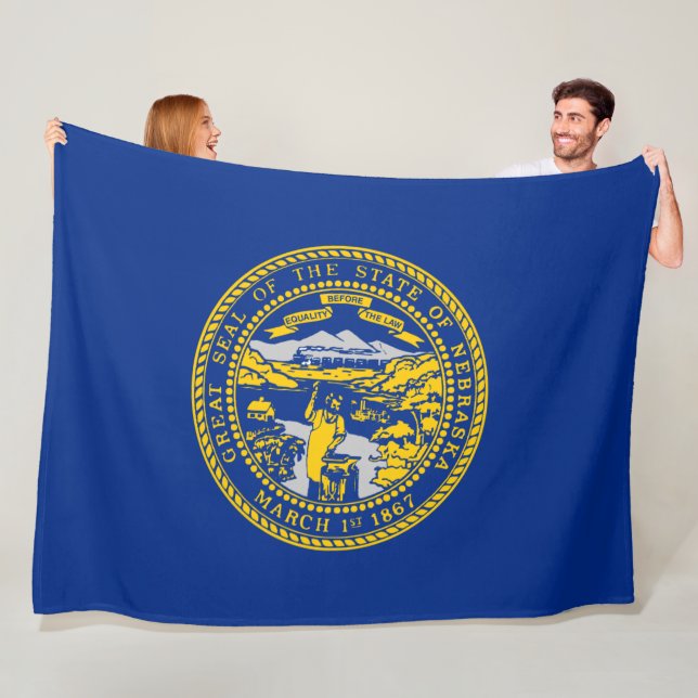 Cobertor De Velo Bandeira do Estado do Nebraska (In Situ)