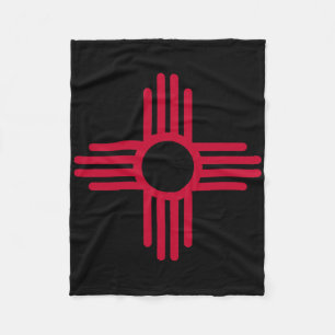 Cobertor De Velo Bandeira do Estado do Novo México Símbolo Zia Band