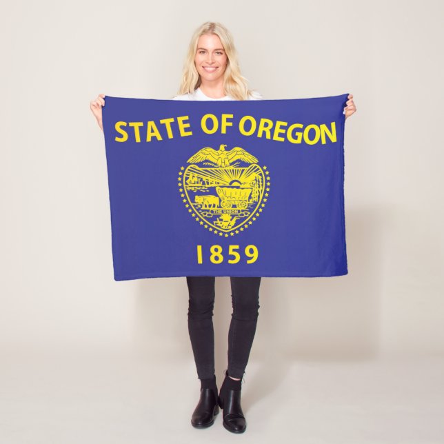Cobertor De Velo Bandeira do Estado do Oregon, EUA (In Situ)