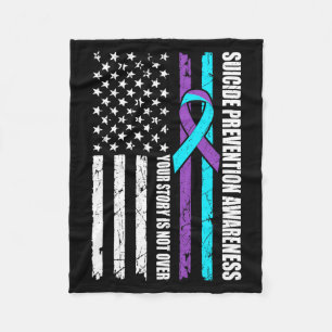 Cobertor De Velo Bandeira do Mês de Conscientização sobre Prevenção