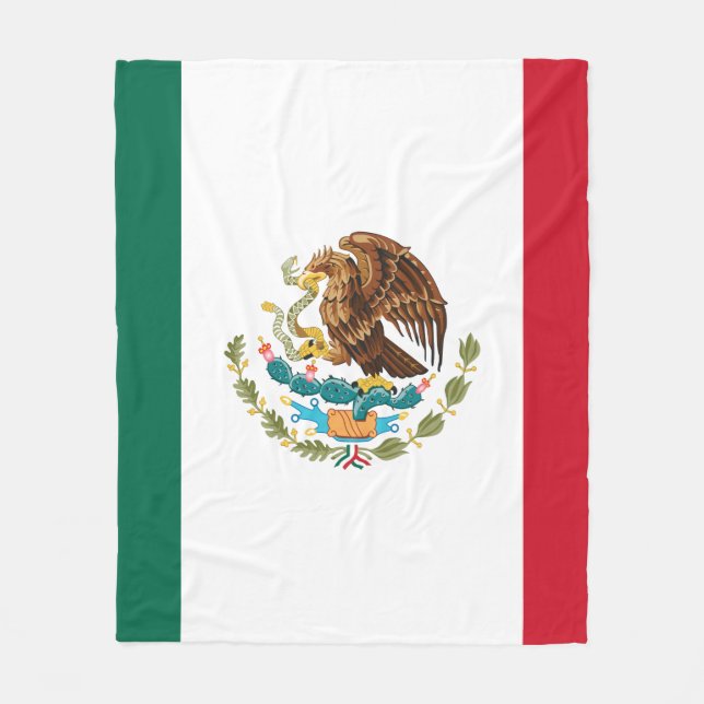Cobertor De Velo Bandeira do México (Frente)