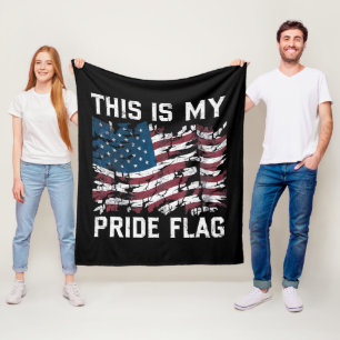 Cobertor De Velo Bandeira do Orgulho Americano Patriota EUA