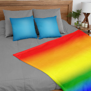 Cobertor De Velo Bandeira do Orgulho Arco-íris LGBTQ+ Gradiente - B