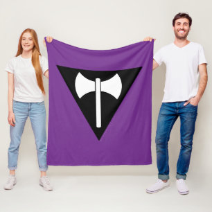 Cobertor De Velo bandeira do orgulho lésbico SlipperyJoe feminista 