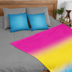 Cobertor De Velo Bandeira do Orgulho Pansexual Gradiente – Bandeira