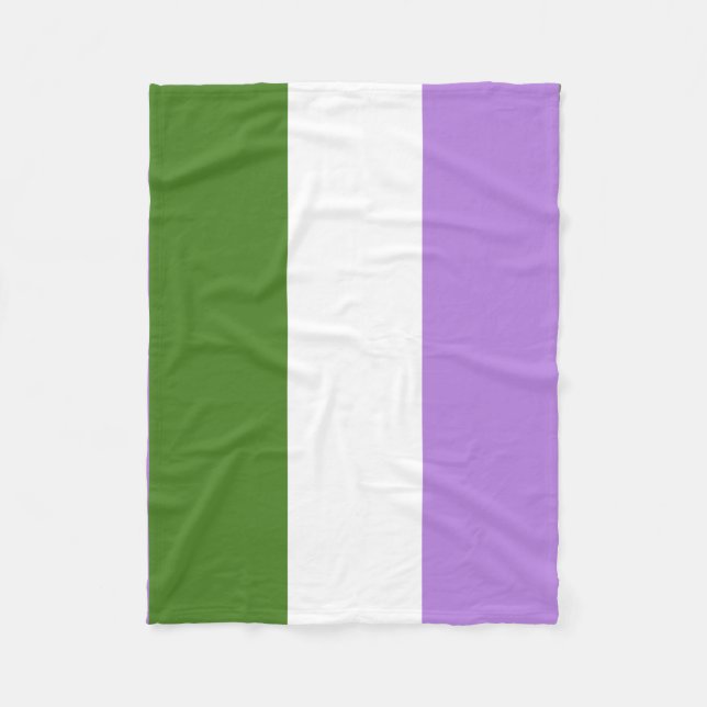 Cobertor De Velo Bandeira do Orgulho Queer (Frente)