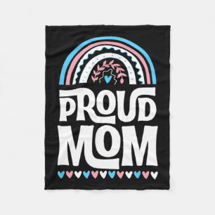 Cobertor De Velo Bandeira do Orgulho Transgênero da Mamãe Dia das M