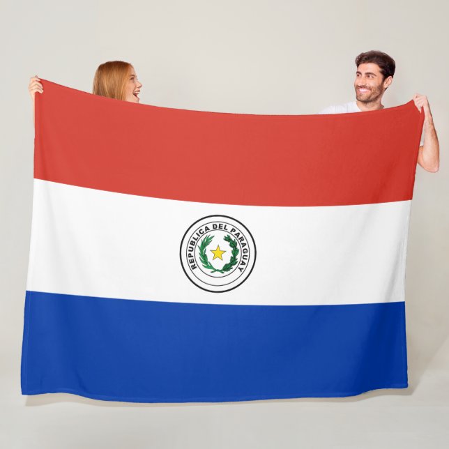 Cobertor De Velo Bandeira do Paraguai (In Situ)