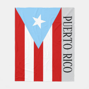 Cobertor De Velo Bandeira do Porto Rico Azul Claro