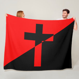 Cobertor De Velo Bandeira do Socialismo Cristão/Anarquismo