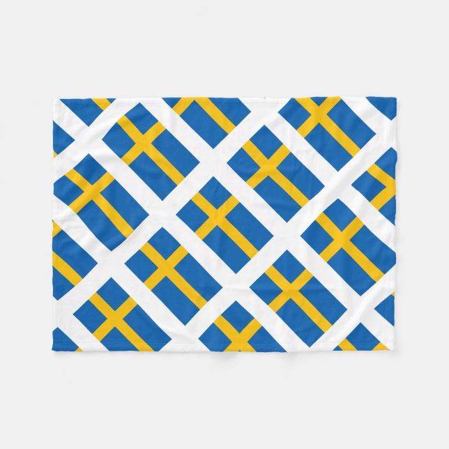 Cobertor De Velo Bandeira do sueco da suecia de Sverige (Frente (Horizontal))