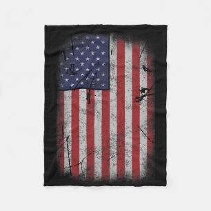 Cobertor De Velo Bandeira dos EUA 4 de Julho Americana Vermelha Bra