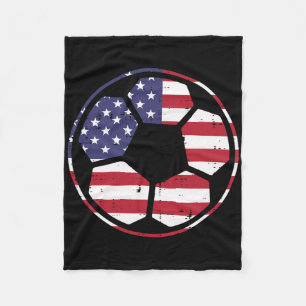 Cobertor De Velo Bandeira Dos EUA Futebol Ll Vintage Péll 4 De Julh