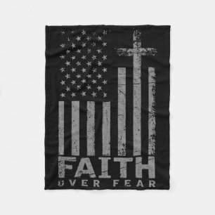 Cobertor De Velo Bandeira dos EUA Presente Patriótico Americano Fé