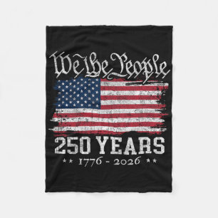 Cobertor De Velo Bandeira dos EUA Vintage 250 Anos 1776-2026 250º A