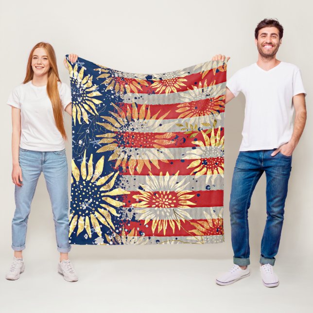 Cobertor De Velo Bandeira e girassóis (In Situ)