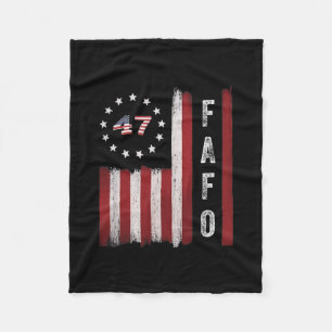 Cobertor De Velo Bandeira Fafo Trump Engraçado